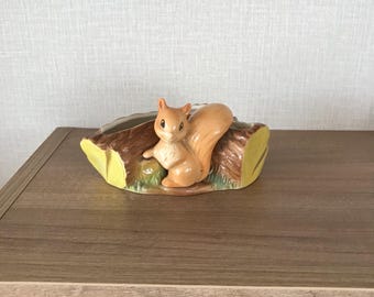 Vintage Hornsea Fauna Royal 'perky' Squirrel Posy Vase - Design No