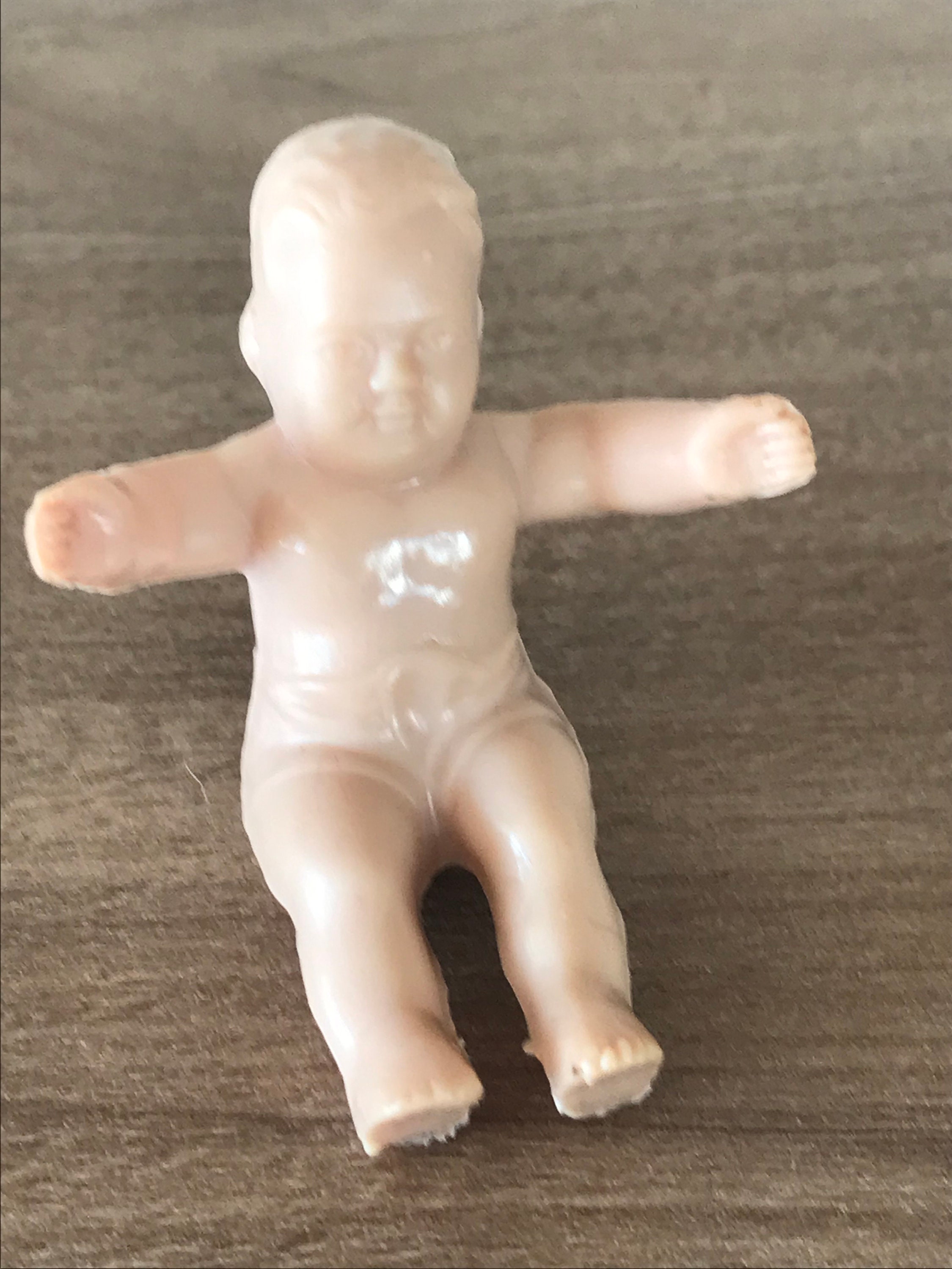 Small Vintage Soft Plastic/rubber Kleeware Sitting Baby Doll 1950s -   Hong Kong