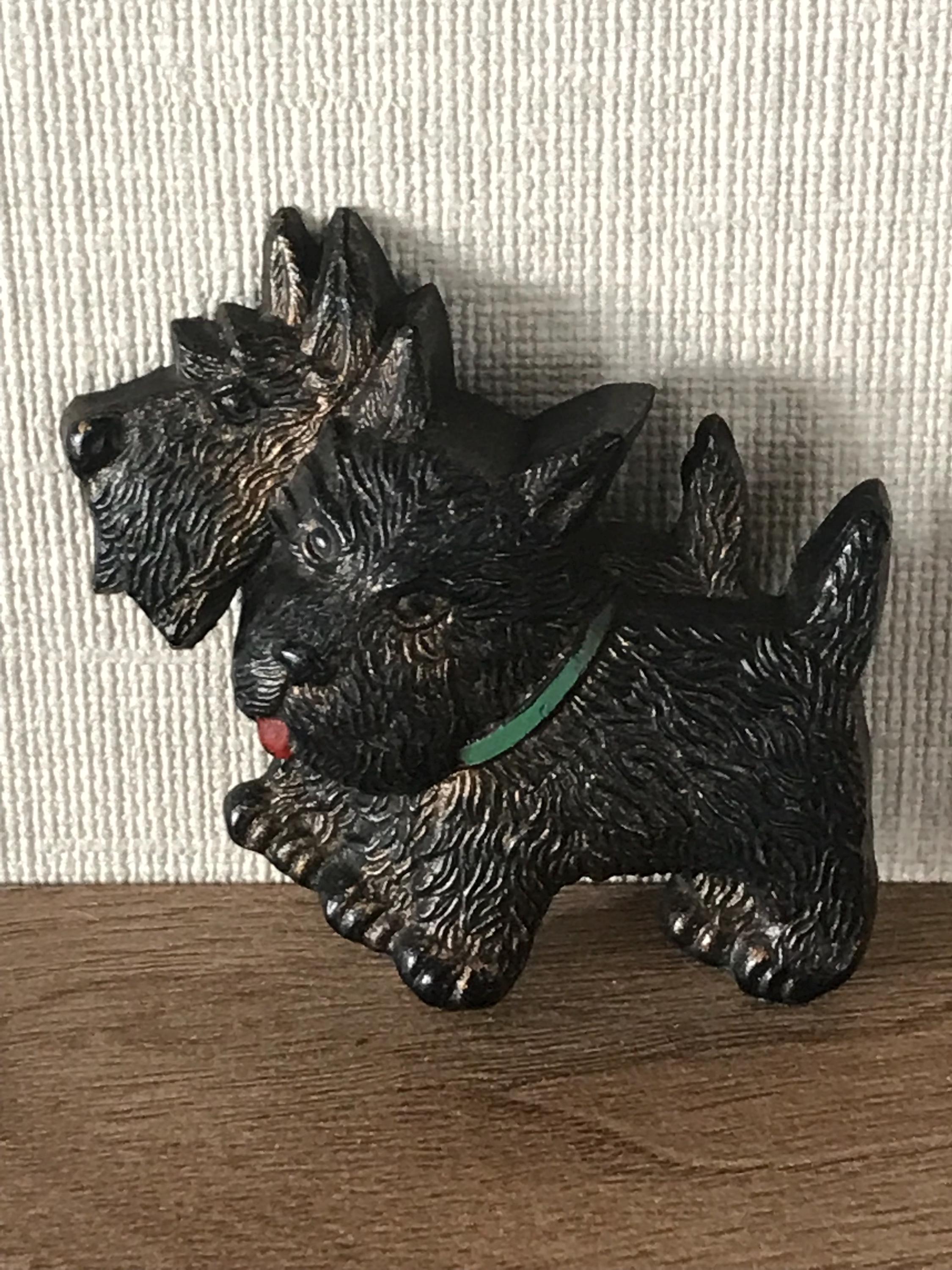 ヴィンテージ かわいい 初期プラスチック スコティッシュ テリア犬 2
