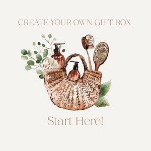 CREATE YOUR GIFT Choose any items from my shop (Boxes are not sold separately) Build Your Own Gift Box, personalized gift