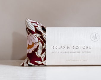 Lavender Flaxseed Eye Pillow: Aromatherapy Relaxation Mask