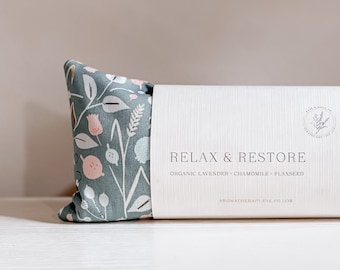 Lavender Flaxseed Eye Pillow: Aromatherapy Relaxation Mask
