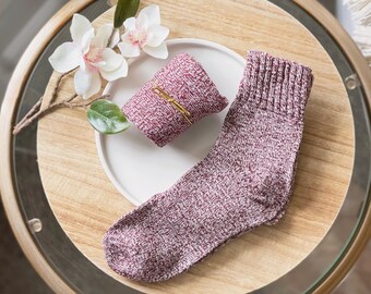 PURPLE SOCKS • add on for Gift Boxes • Warm Wool Socks • Create your own gift • Socks • build a box