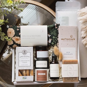 Spa Gift Box , new mom care package, Self Care Box , Bereavement Gift, Appreciation Gift, Home Day Spa mother and baby box