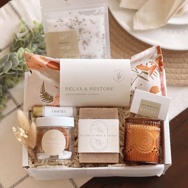 Mom Spa Geschenkbox, Self Care Box, Verwöhngeschenk, Lavendel Augenkissen, Gute Besserung, neue Mutter • Geburtstag • Verwöhnen Sie sich • Sie werden geliebt