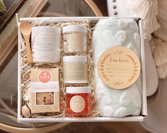 Cadeau pour nouvelle maman et bébé • Cadeau pour baby shower • Cadeau couverture de lange • Cadeau spa pour nouvelle maman • Cadeau bain de lait • Petite fille • Petit garçon • Tu as cette maman