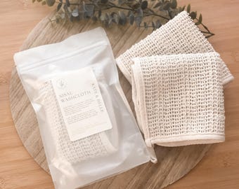 Natural Sisal Washcloth: Vegan Exfoliating Face & Body Cloth