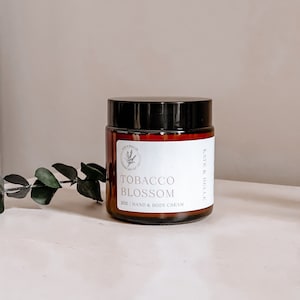 2oz Tobacco Blossom Lotion: All Natural Vegan Body Cream