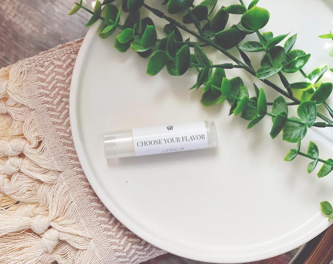All Natural Lip Balm: Organic Shea & Cocoa Butter, Assorted Flavors