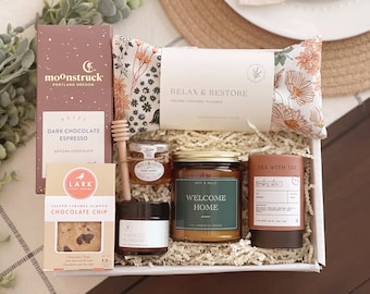 New Home Gift Box , Welcome Home Baby , Realtor Gift , PCS Gift ,  Housewarming Gift , Sleep Relax • First Home • New Beginnings