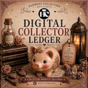 Haunted Collector's Piggy Bank Ledger | Spirit Collectors (Digital Download)