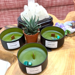 Organic Aroma Candle-Signature Scent-EXOTIC EDEN-Exclusive At Harmony Collection Boutique,Spiritual Gift,Aromatherapy Candle,Handmade Candle