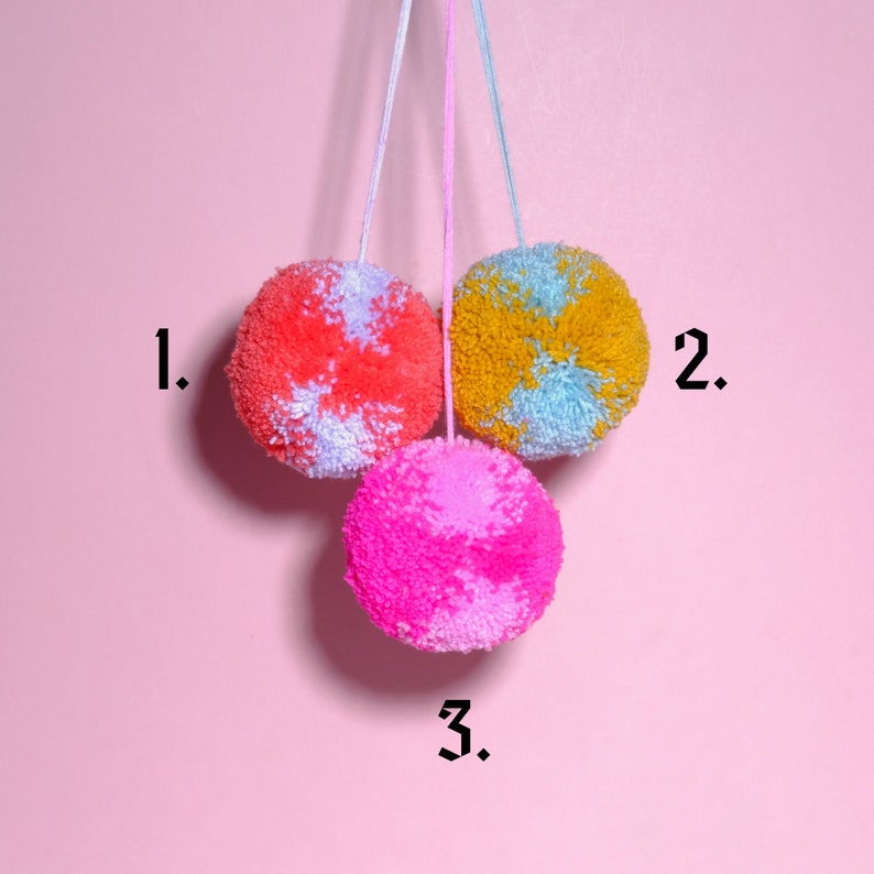 Giant handmade pom pom decoration image 4