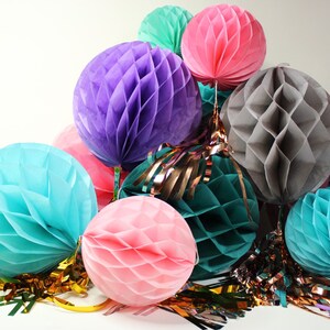 Bumper Pack Of Handmade Paper Honeycomb Party Decoration - 14 Piece Set
