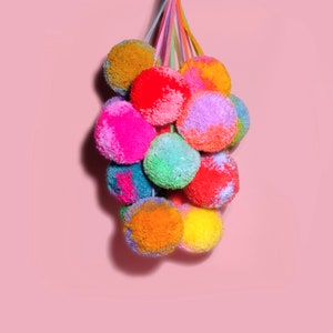 Giant handmade pom pom decoration image 1