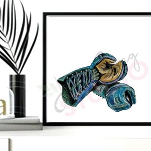 Kendo painting KOTE, ARMOUR, martial arts watercolor print, samurai warrior kendoka kenshi, Japanese, fierce, powerful, Fighter, champion