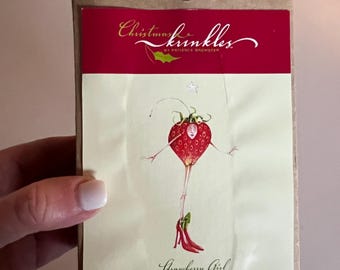 Dept 56 Krinkles Ornament Line Strawberry Girl