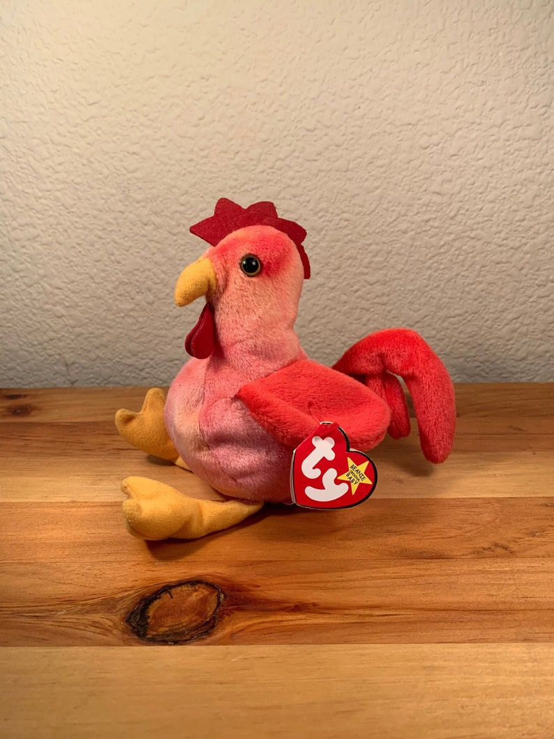 beanie baby rooster value