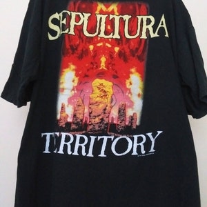Jahrgang Sepultura Gebiet T-shirt &#39;93
