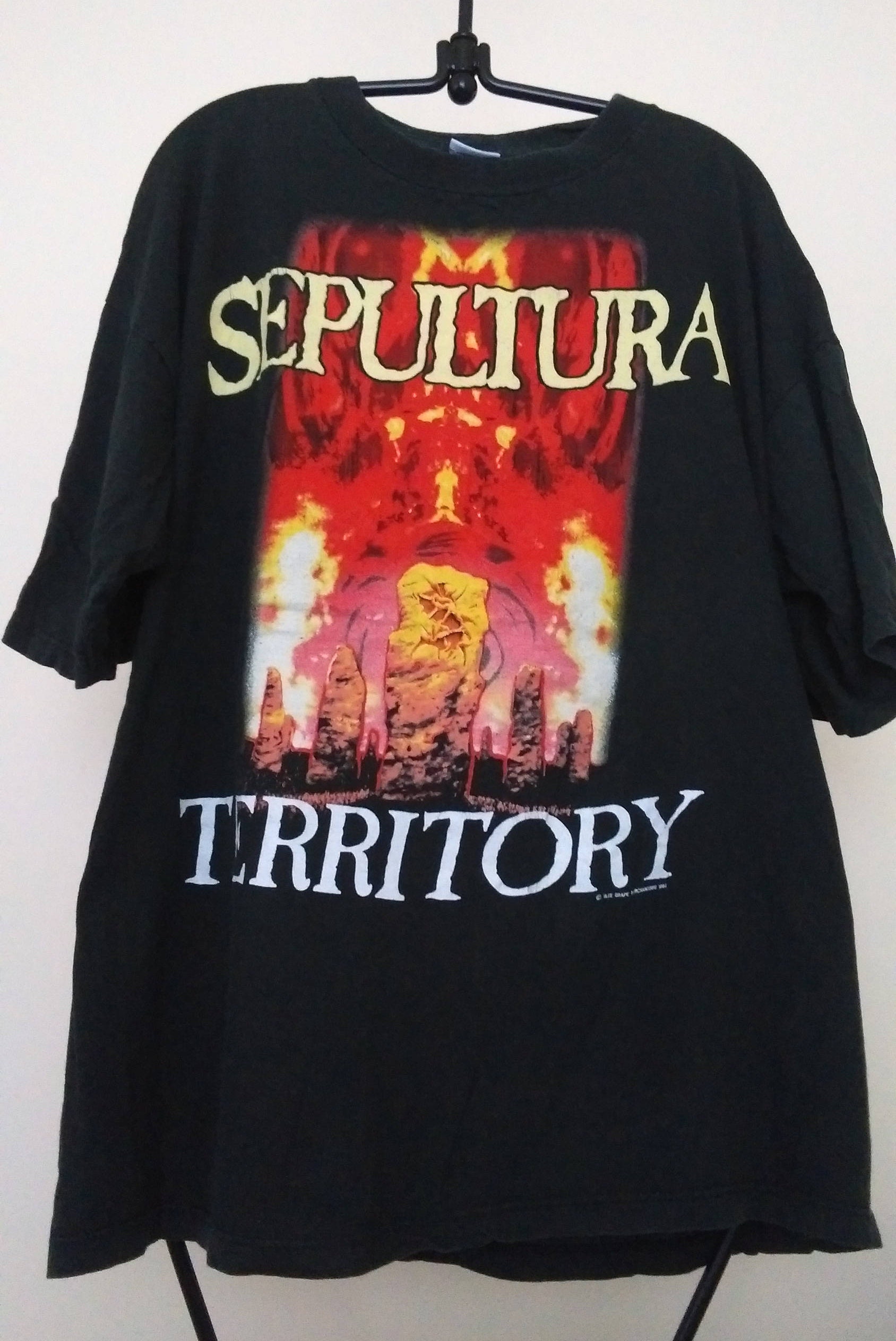 Vintage Sepultura Territory T-shirt '93 - Etsy Vintage Sepultura Territory T-shirt '93 - Etsy