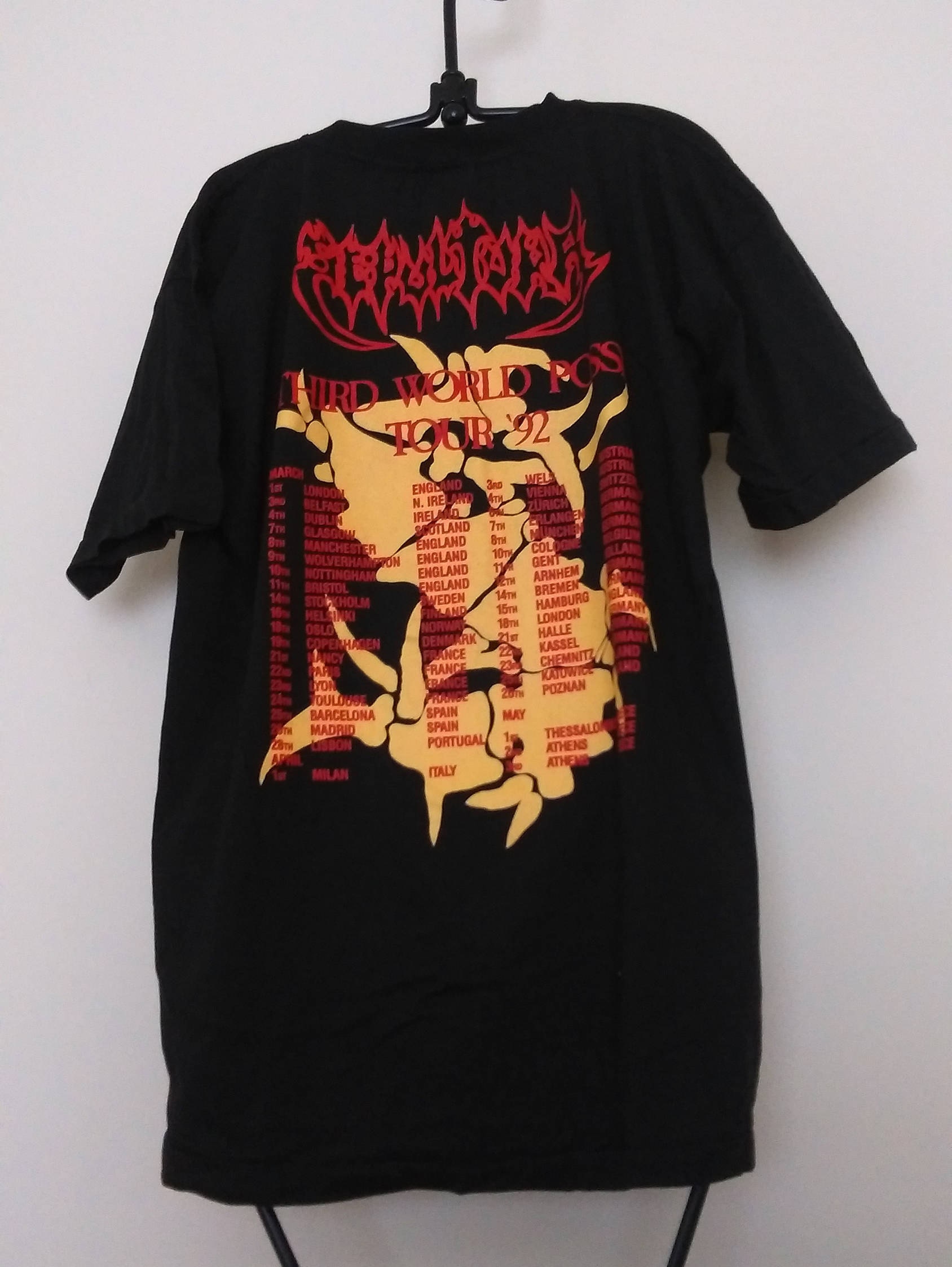 Etsy T-shirt Unused Tour Vintage Sepultura World - Third \'92 Posse