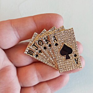 Carte da gioco Needle Minder Handmade Designer Sewing Minder Accessorio per cucire Punto croce Carte da gioco Cross Stitch Minder Magnetic Minder