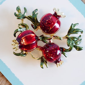 Roter Granatapfel Zweig Nadel Minder Handmade Nähen Minder Nähzubehör Quilten Nadelspitze Kreuzstich Minder Magnetischer Minder