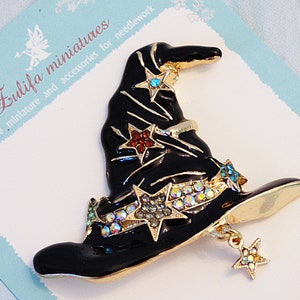 Halloween black Hat Magnetic Needle Minder Handmade Sewing Minder Sewing Accessory Quilting Needlepoint Halloween Cross Stitch Minder