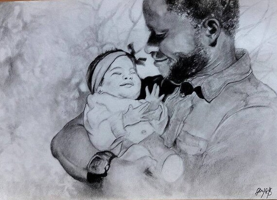 Dessin Portrait D Un Papa Et Bebe D Apres Photo Etsy Dessin Portrait D Un Papa Et Bebe D Apres Photo Etsy