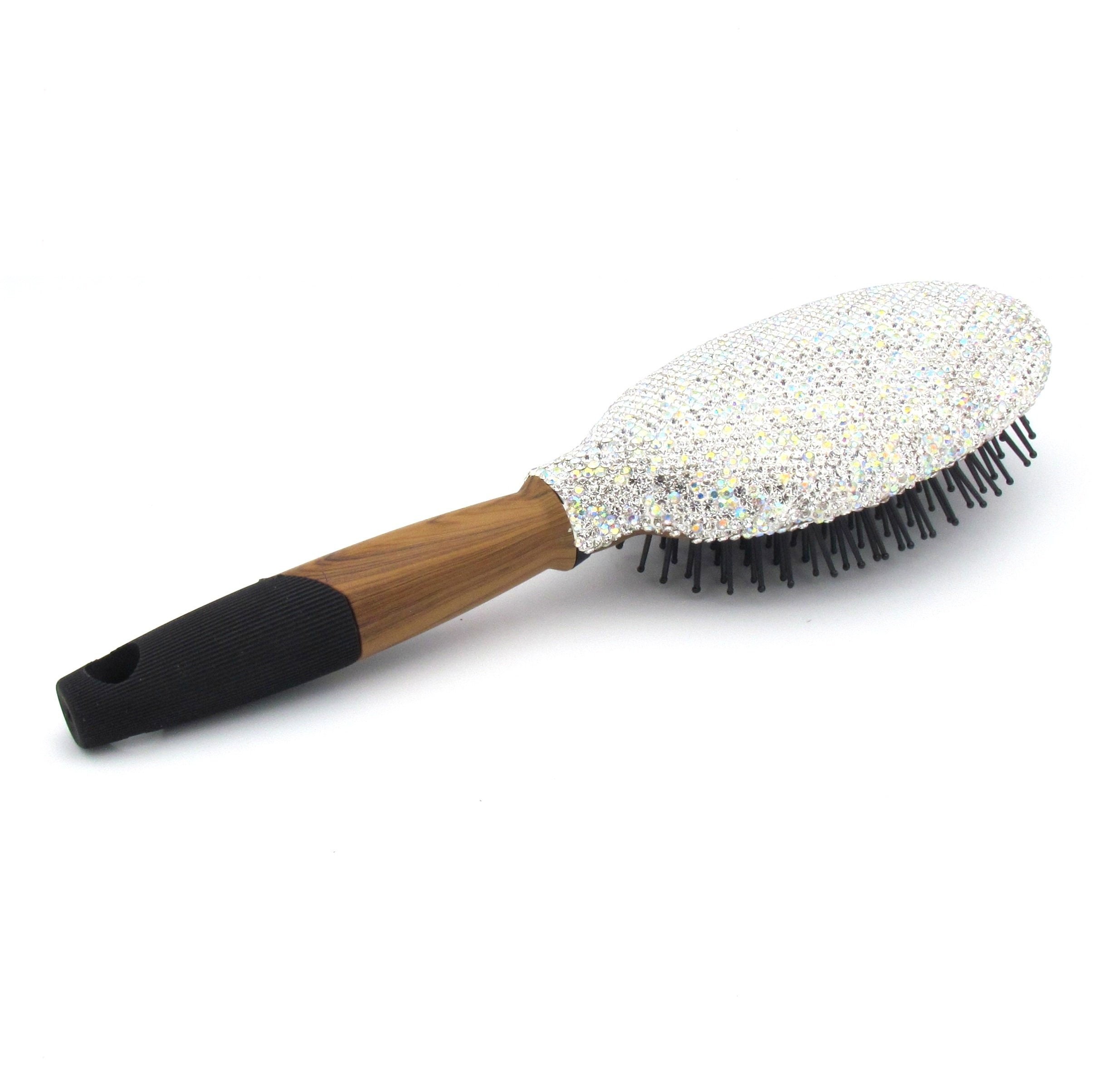 Hand Inlaid Rhinestone Hair Brush Etsy