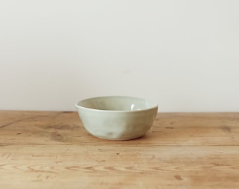 Small Serving Bowl in Seaglass - blue pottery bowl - handmade serving bowl - handmade small ceramic bowl - pottery tableware - blue bowl