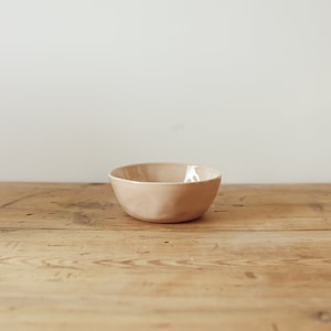 Small Serving Bowl in Sunrise - pink pottery bowl - pink serving bowl - pink stoneware bowl - small pottery bowl - pink ceramic tableware