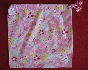 Flowery storage pouch for socks panties etc for the go