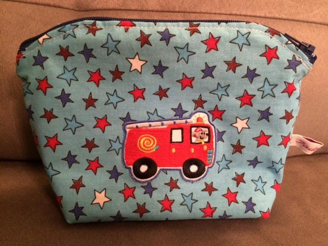 Pochette/Trousse Arrondie Réservoir d'étoiles et Pompier