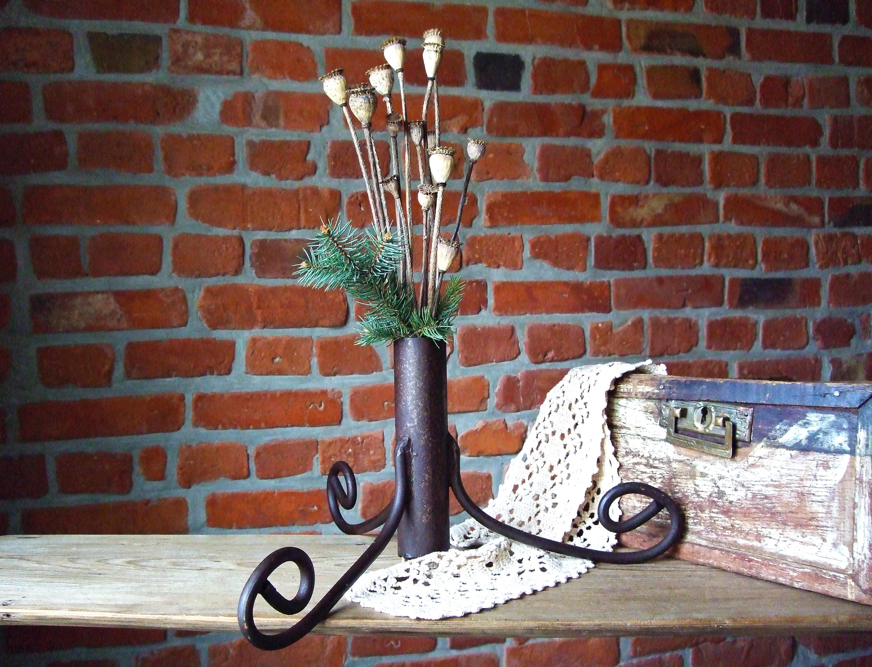 Vintage Christmas Tree Stand Primitive Rustic Iron Tree Stand Etsy