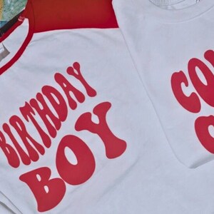 Teen Cousin Crew Vinyl Lettering T-Shirts - Teenage Birthday Party Attire - Baseball T-Shirt - Family Photos - Family Sports Shirts
