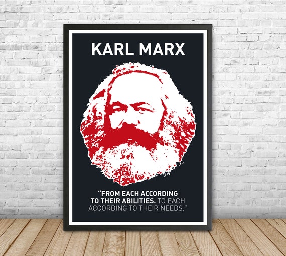 Karl Marx Art Print /'Hope/' Photo Poster Gift Marxism Socialism Communism