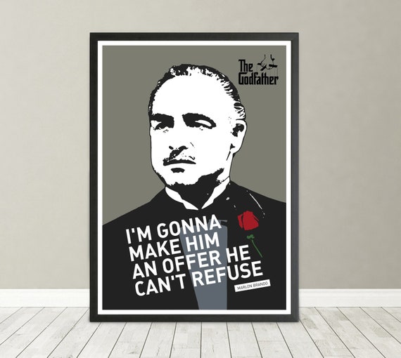 Brando Vito Corleone Godfather Giant Poster Art Print