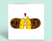 Tortoise Grußkarte-Cute Card-Love Card-Illustration-Blank Inside-Animal Greeting Card-Wildtierkarte-Romantische Karte