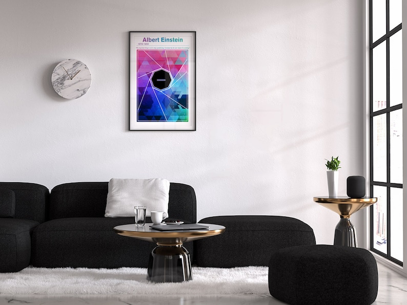 Albert Einstein Minimalist Concept Poster