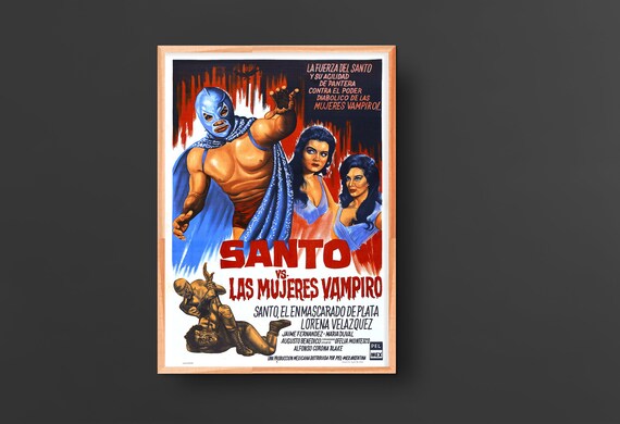 Santo Vs Las Mujeres Vampiro Samson Vs The Vampire Women Etsy