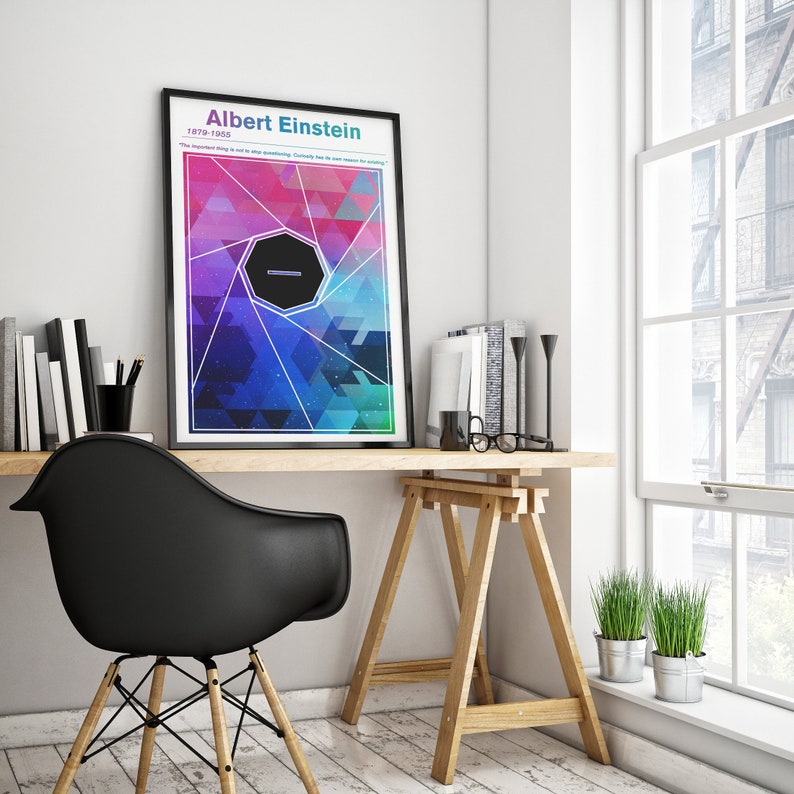 Albert Einstein Minimalist Concept Poster