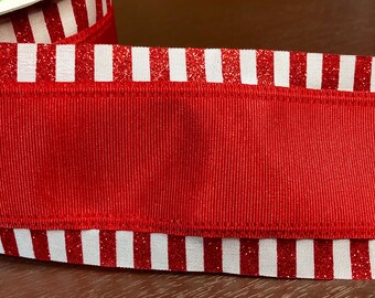 christmas ribbon etsy