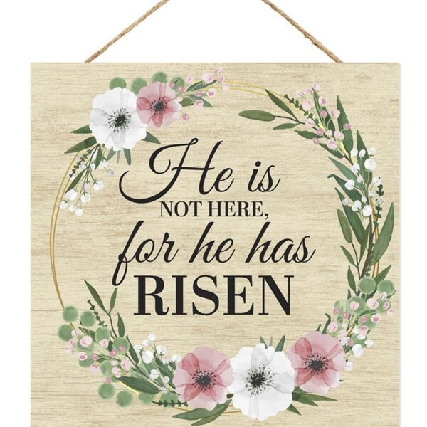 He is Risen Sign Etsy