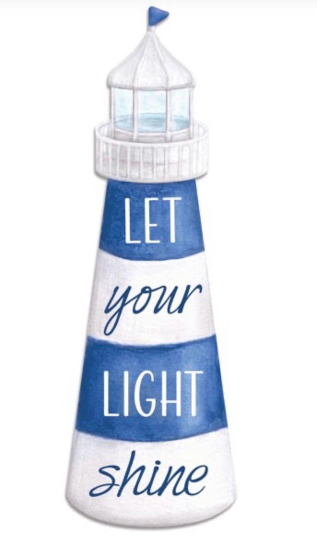 16” Metal Embossed Let Your Light Shine Lighthouse Wreath Sign - Etsy