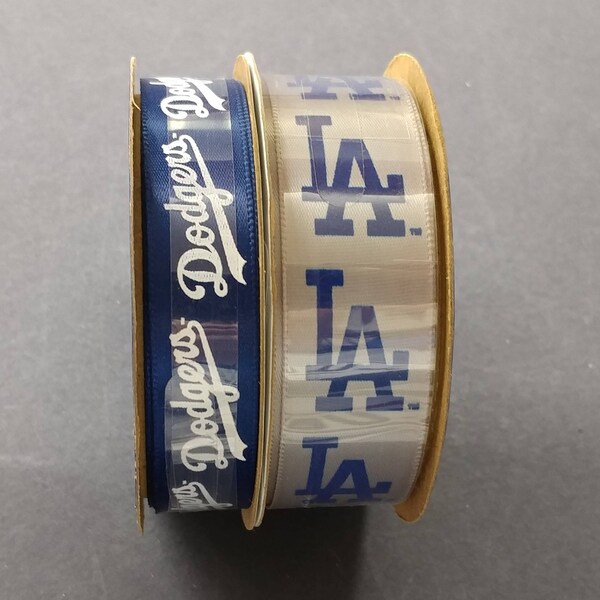 Mlb Ribbons Dodgers Ribbon - Etsy