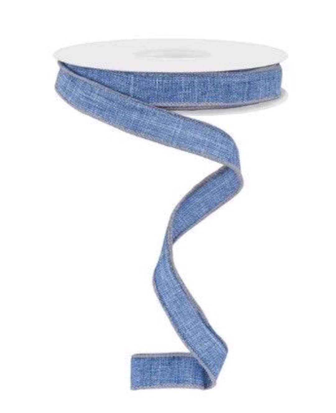 Wired Blue Jean Denim Royal Burlap Ribbon-5/8”x10 Yards - Etsy