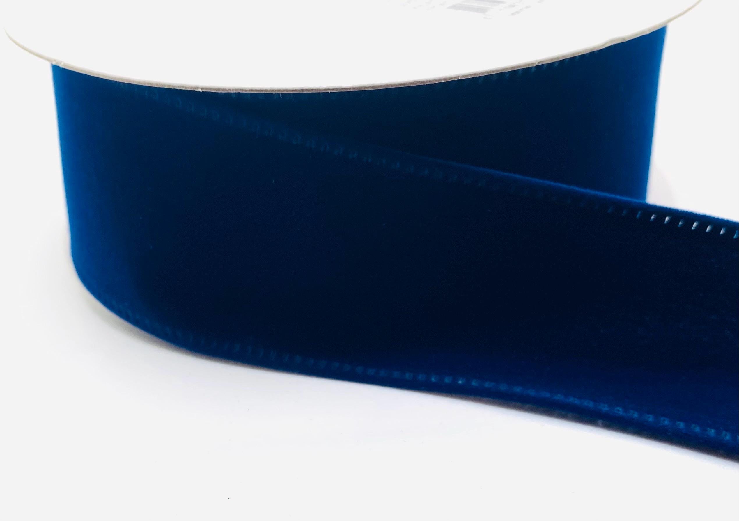 FREE SHIPPING - 10 Yards - 1.5” Wired Navy Blue Velvet Ribbon - Etsy