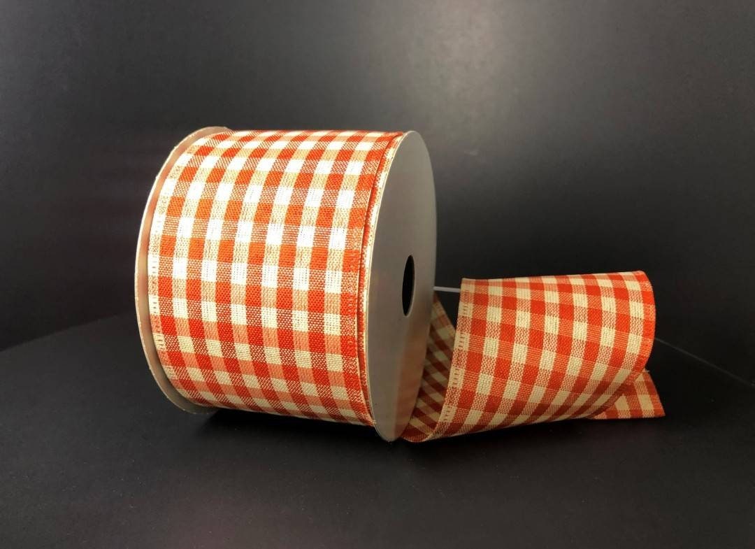 1.5x10yds Red Gingham Ribbon - Buy Online Now