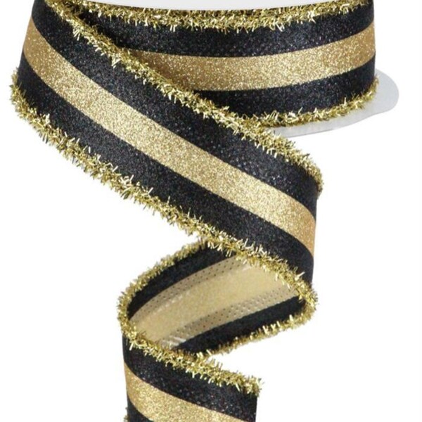 Gold Edge Ribbon Etsy